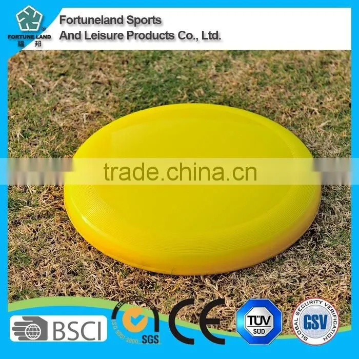 24CM plastic yellow Flying disk shooter toy