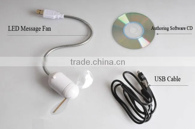 Programmable usb mini fan