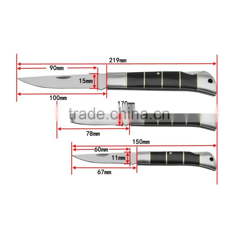 pocket knife with special design Organic plastic Handle