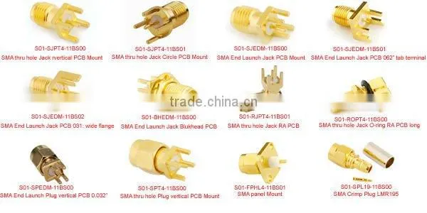 crimp cable sma rf coaxial connctor for .086'' Cable rf connector
