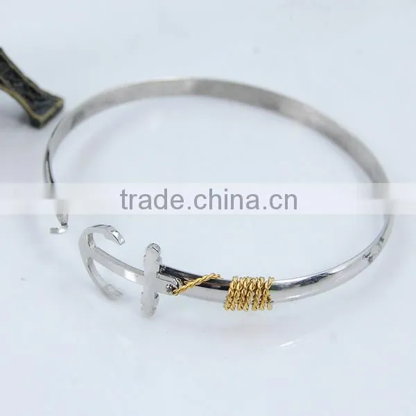 wholesale stailess steel cuff bangle bracelets,steel rope bangles