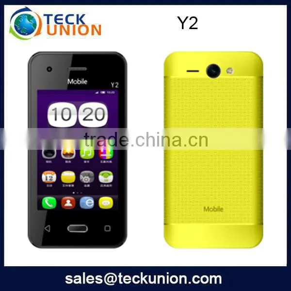 Y2 3.5inch low cost touch screen new arrive mobile phone dual cameras cell handset
