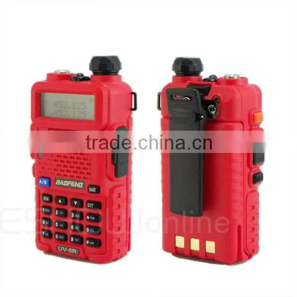 Red BaoFeng UV-5RE 136-174/400-480 MHz Dual-Band DTMF CTCSS DCS FM Ham Two Way Radio,VHF/UHF Ham Radio Dual Band 5W 128CH