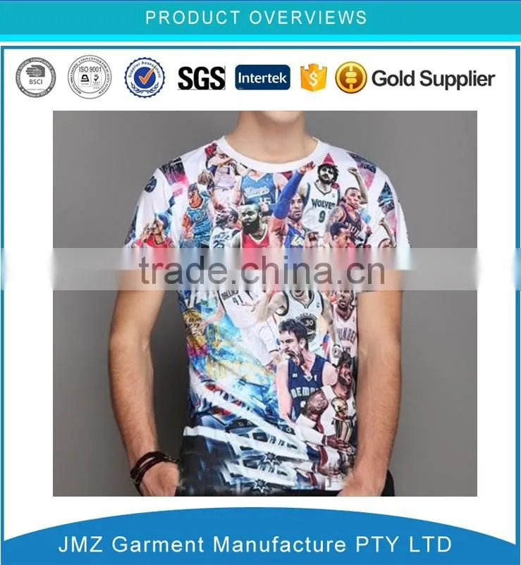 Custom mens clothes printing t shirt from China supplier