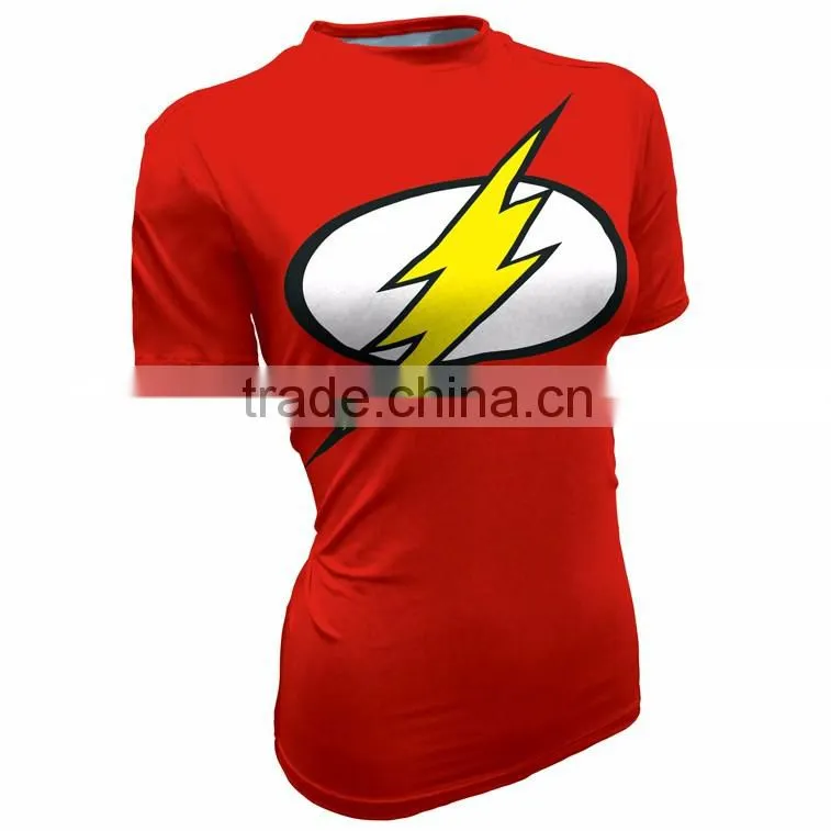 wholesale fashionable sublimation t-shirts for women custom gym t-shirt printing tights t-shirts womens sportwear