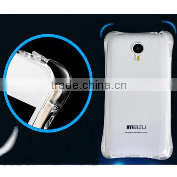 C&T Soft Flexible Ultra Thin Gel TPU Transparent Back Plating Bumper Case Cover for Meizu Pro 5