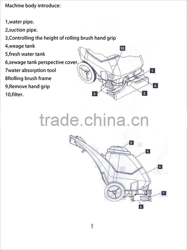 Hot sales 30% off carpet sweeper machine