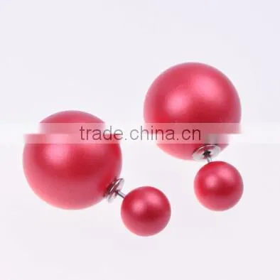 Fashion new arrival candy color imitation big pearl earrings women's jewelry beautiful stud earrings