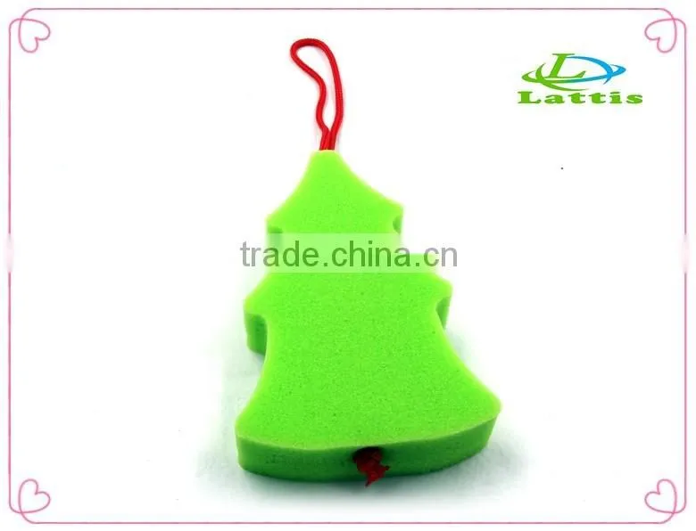 hot sale factory price massage exfoliating shower sponge body rubbing fruit shaped bath sponge for kids