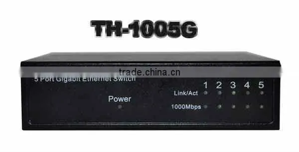 5Port Gigabit Ethernet Switch; 10/100/1000Mbps Fast Desktop Giga Network Switch