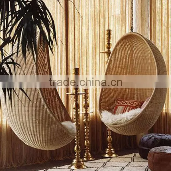resin SGS hanging wicker basket chair
