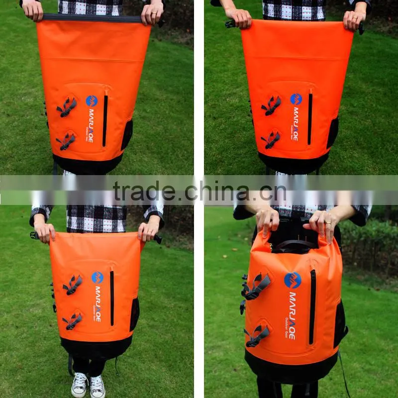 Chinese manufacturer 2016 hot selling PVC tarpaulin waterproof bag pack for outdoor camping