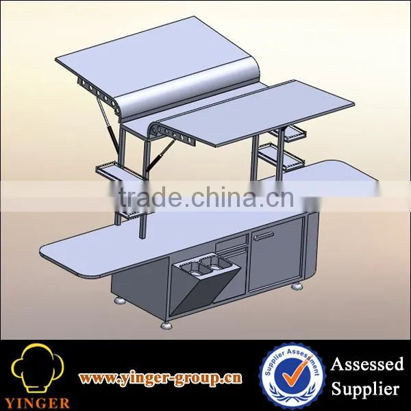 Customized Mobile Outdoor Street Vending Trailer/ Outdoor Retail Kiosks Coffee Cart Design