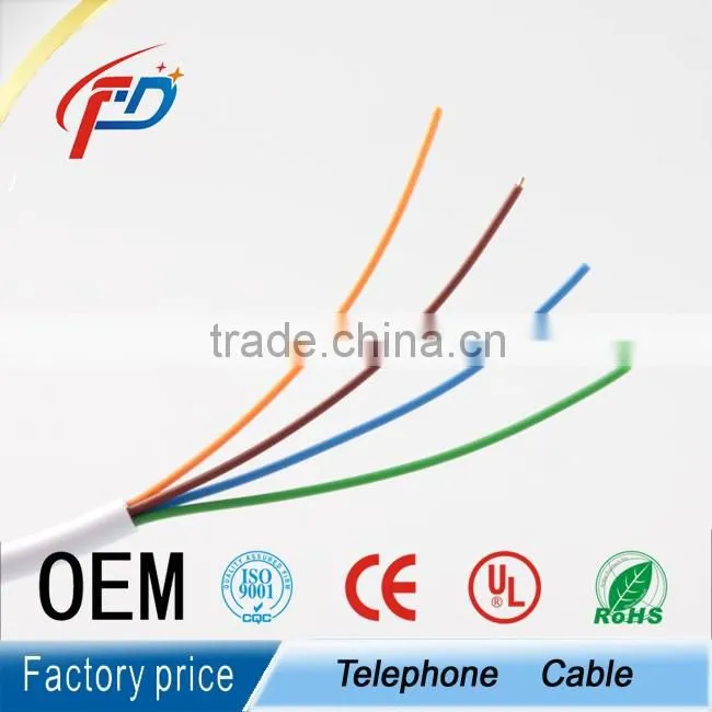 2 cores round Telephone cable