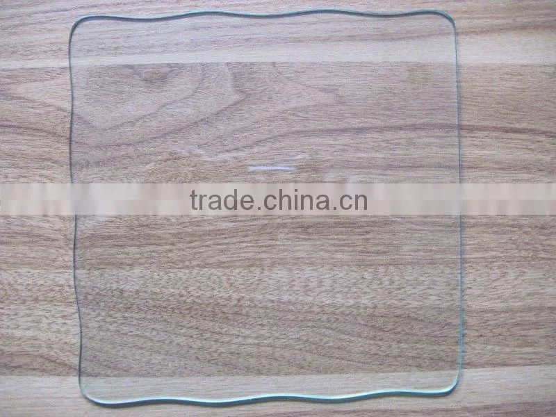 frameless round glass with hole