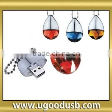 China supplier key ring USB flash drive 16GB, 3 years warranty bulk metal USB disk, Paypal acceptable Mini USB storage