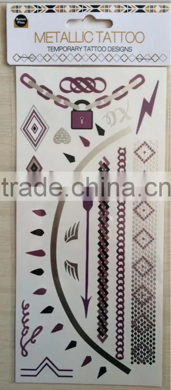 New Design Flash Metallic Tattoo