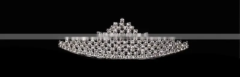 Fashion elegant bride jewelry wedding tiara necklace earrings set