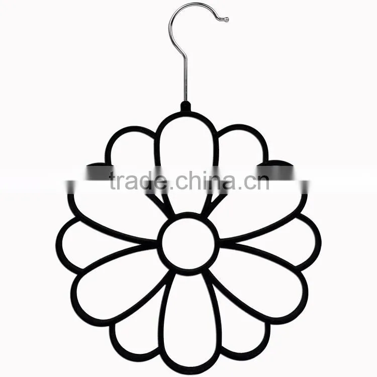 Hight Quality Flocked Flower Scarf Hanger