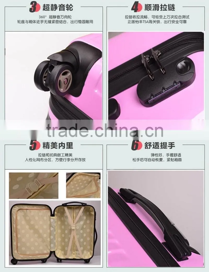 2016 Suitcase Type and Spinner Caster abs trolley luggage