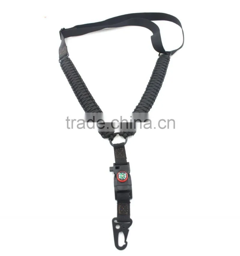 550 paracord rifle sling, Fire starter buckle sling