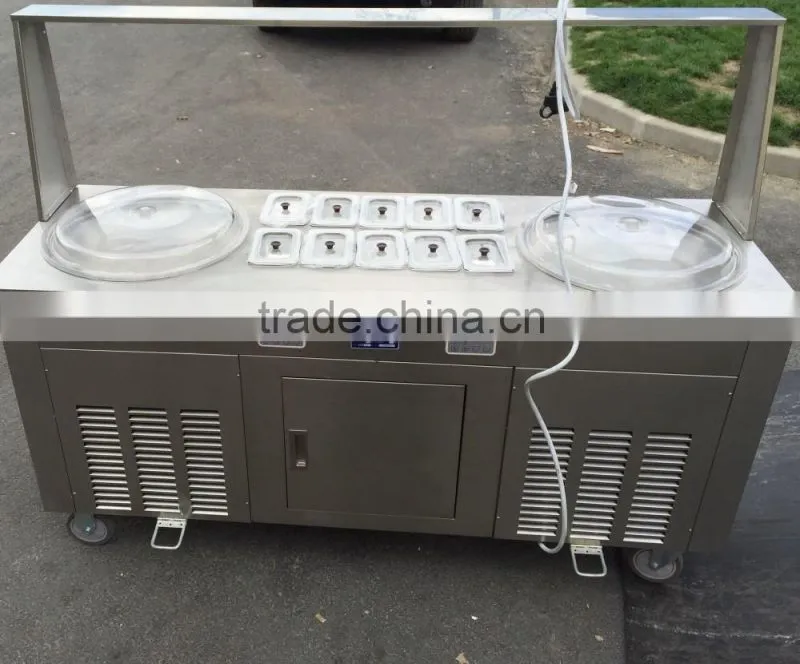 New Design Instant Ice Cream Rolls Making Freezer Made In China