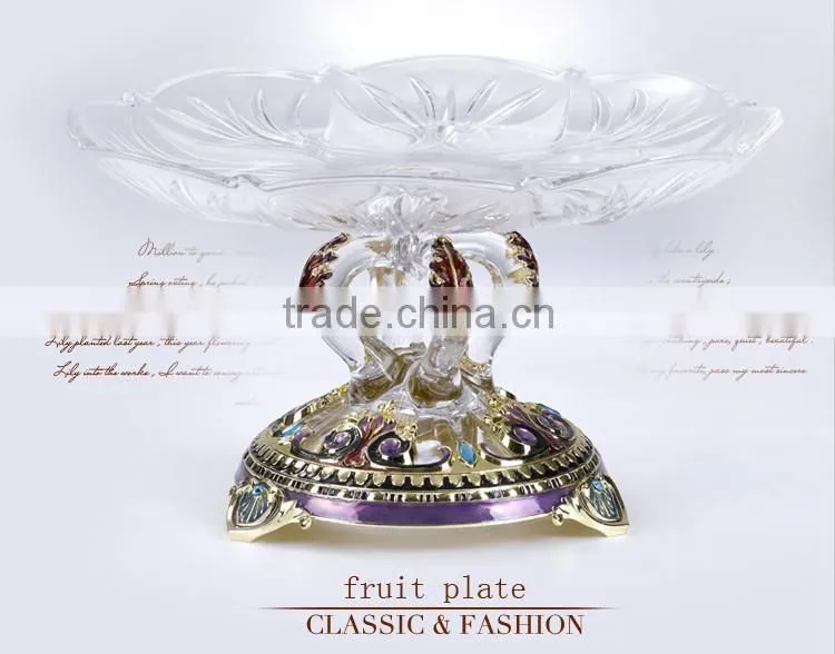 RORO Good Fortune craft house warming gift antique glass fruit plate