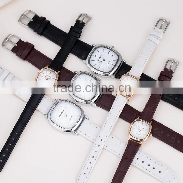 New models from Doris Watch square case leather band Japan movt pc21s quartz women watch 2016 hotly