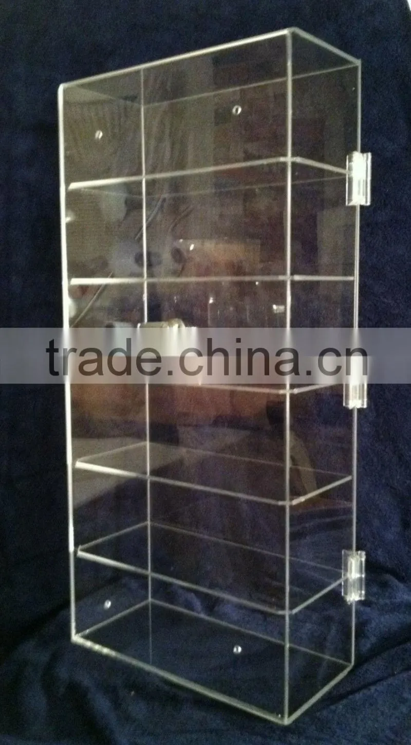 Acrylic Lucite Countertop Display Case ShowCase Box Cabinet 9 1/2" x 7" x 19"