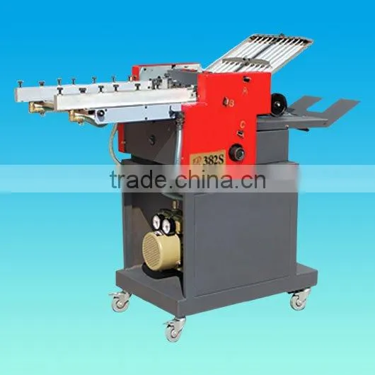 Paper/Brochure Folding Machine in Red and WhiteJN380