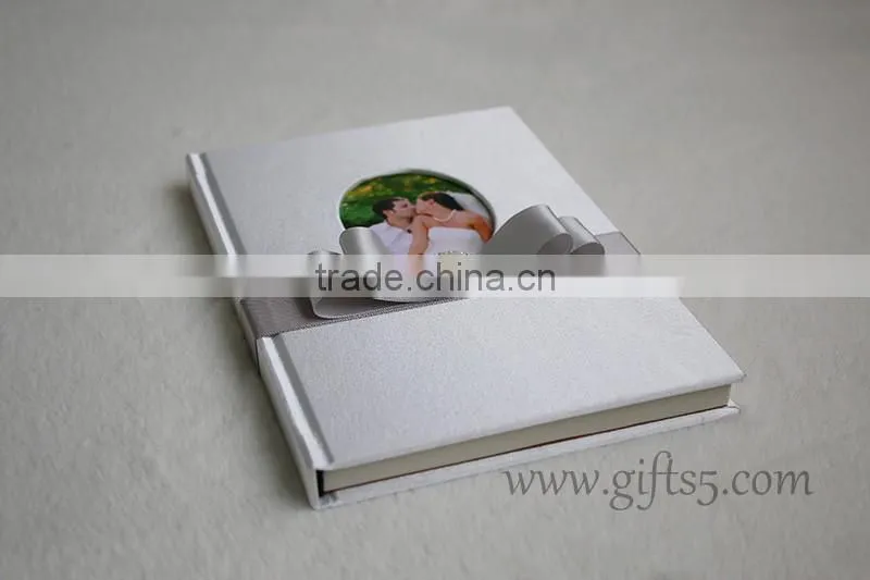 2016 new design recycable custom wedding guest book