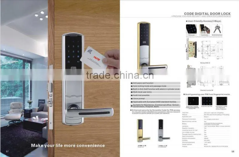 digital keypad and card lock