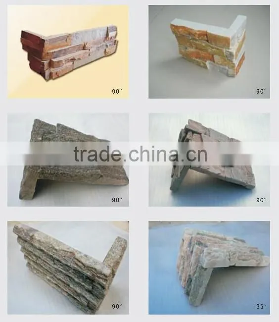 Artificial stone wall angle