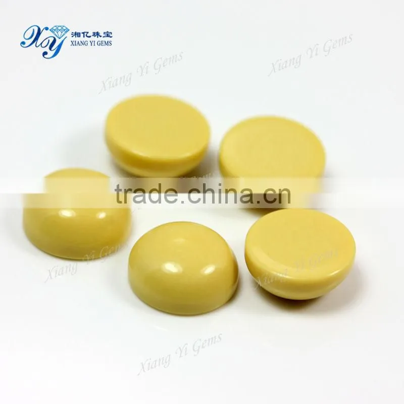 9mm yellow semi precious stone cabochon turquoise price for cabochons wholesale