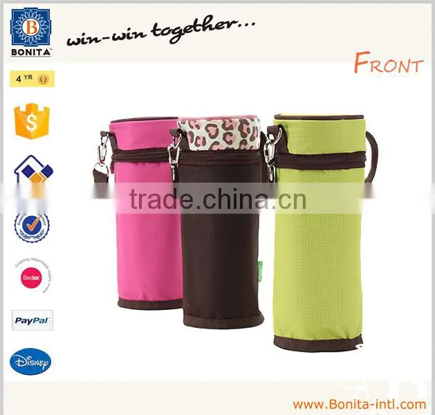 Hot selling insulated cooler bottle bag for lunch bag with bottle holder