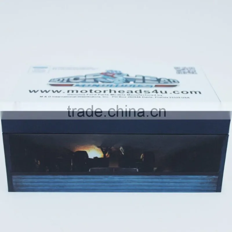 Recylable folding best quality a4 size cardboard packing box with handle