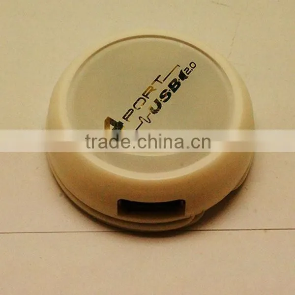 novelty high speed hamburger round shaped 2.0 version 4 port USB Hub