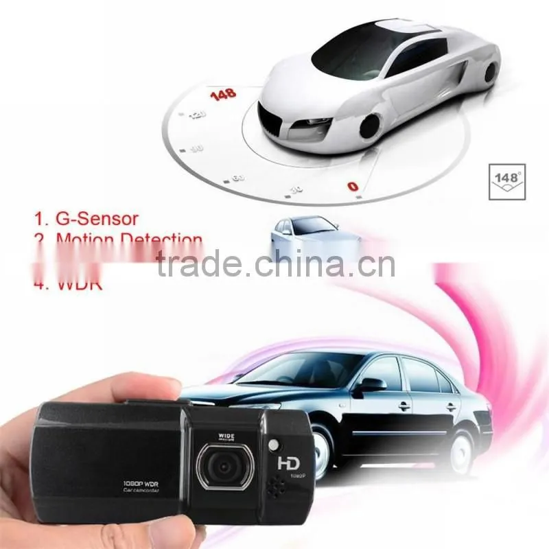 2.7 inch LCD 148 Degree 1080p Full HD Night Vision Car Dvr Camera with G-Sensor