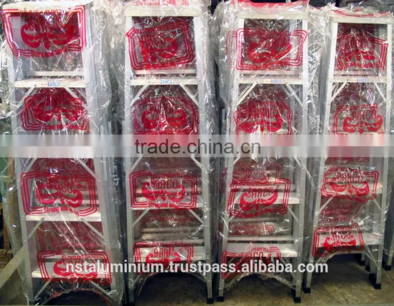 Aluminium One-Sided Folding 5 Step Ladders