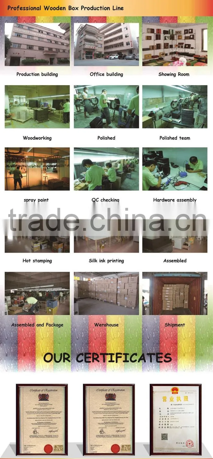 Wholesale Elegant Customized Wood Box Packaging