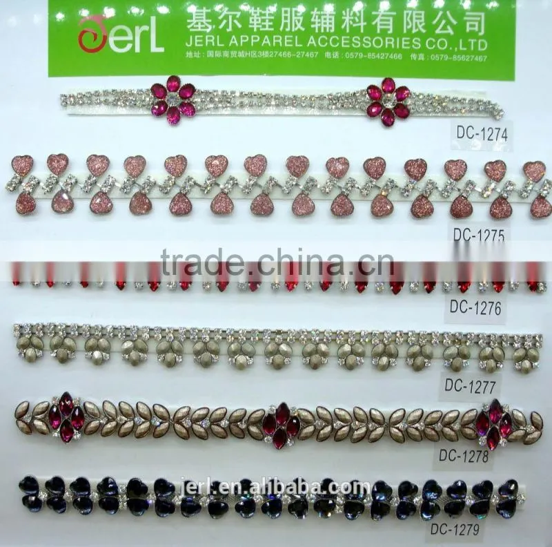 Crystal cupchain rhinestone color cup chain for women rhinestone necklace chain