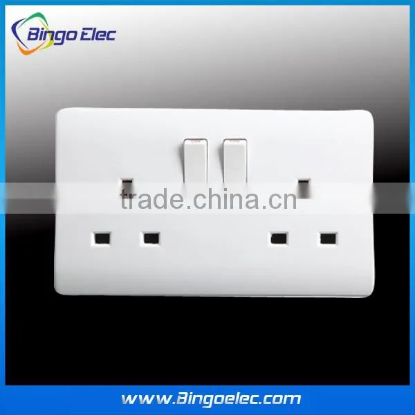 double 13a switched wall socket