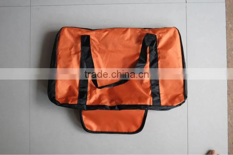 new fashion orange foldable travel bag