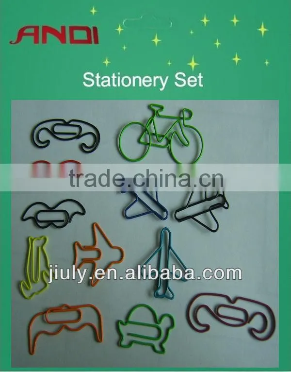 Colorful Star PET coated fancy creative shape paper clips