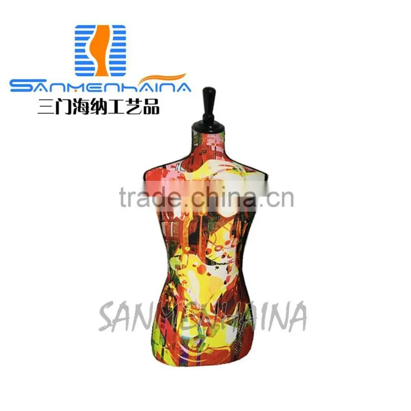 exotic lady printing elastic fabric Female Mannequin