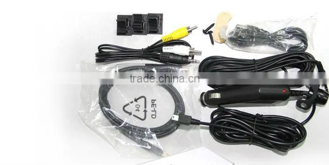 Newest 2000B HD 720P Night Vision car DVR GPS Camera Recorder Three Lens 360 Degree Wide Angle!car mirror camera
