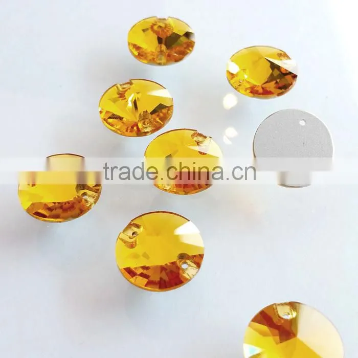 Rivoli rhinestones for sewing Aquamarine U3200