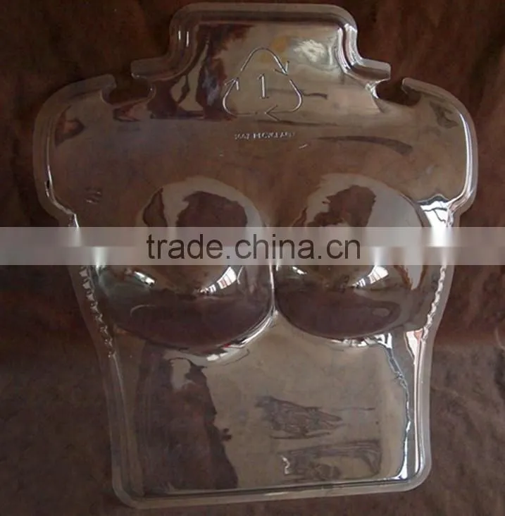 high quality plastic blister half body female mannequin with metal hook