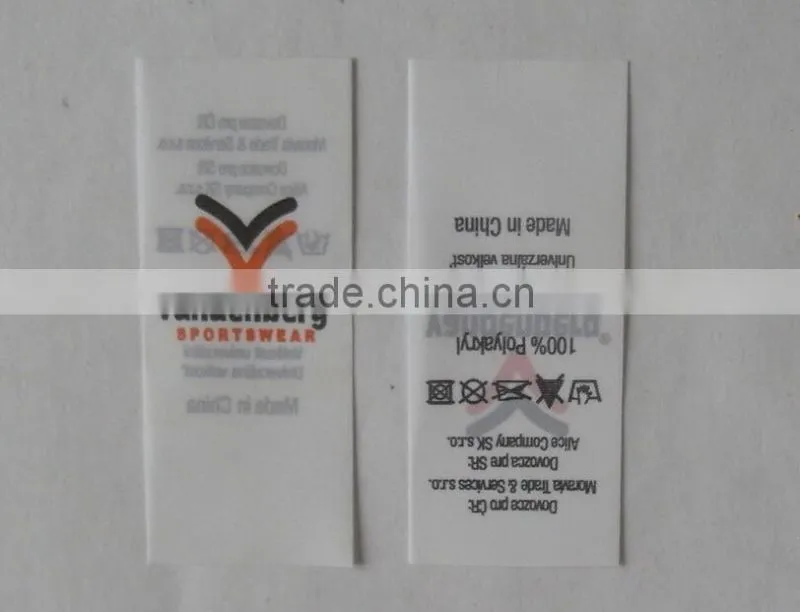 Baby suits printed clothing label