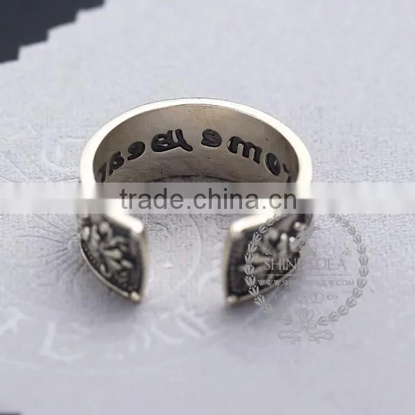 925 solid sterling silver vintage style Korean antiqued silver steam punk ring fashion women jewelry 6240037